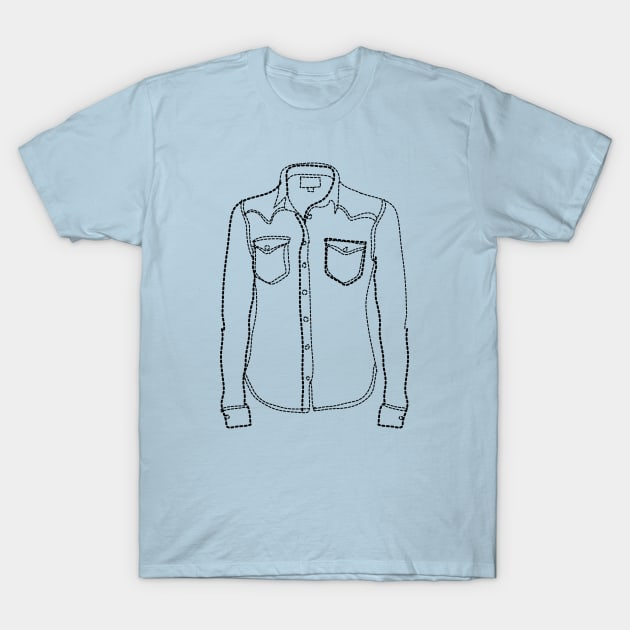 Denim Shirt T-Shirt by Rebelform